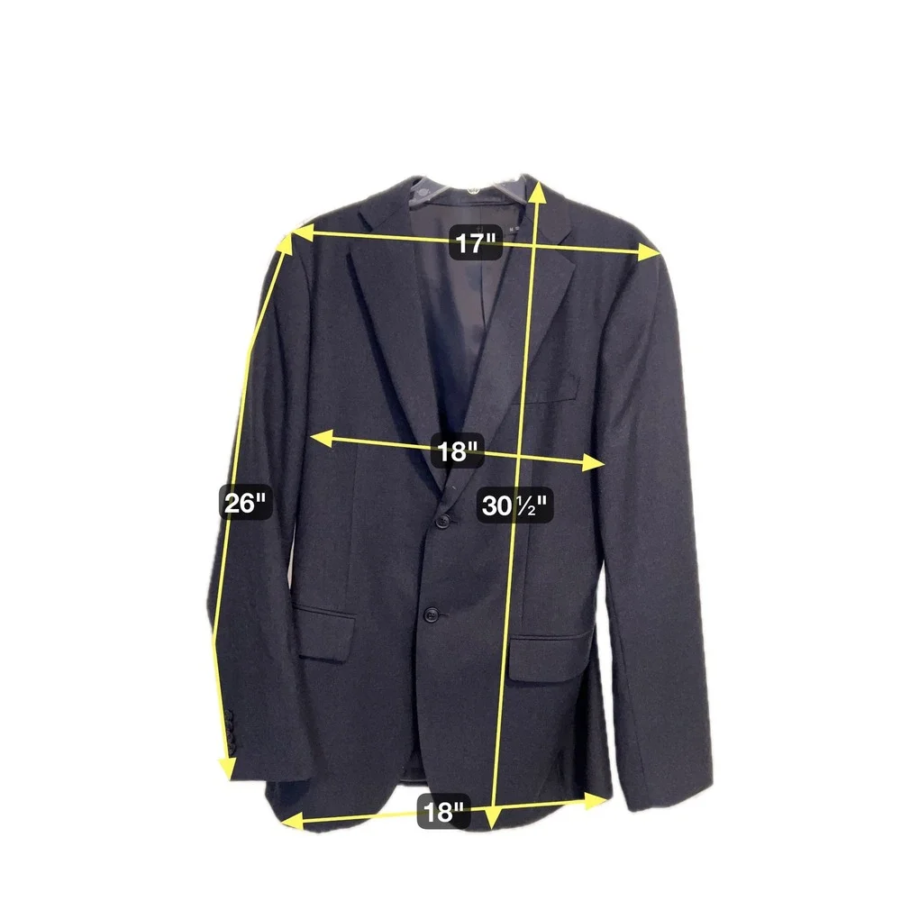 Uniqlo + J | Jil Sander | Black Soft Wool Blazer Medium Minimalist Work Wardrobe